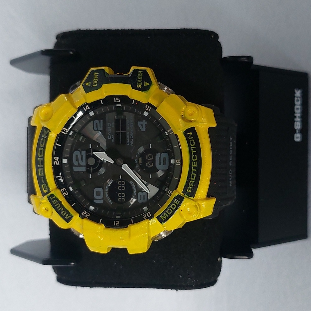 CASIO GSG-100 GSHOCK MUDMASTER Customized Yellow Color.
